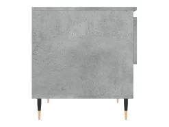 Conjunto de 2 Mesas de Centro | Mesa de apoio | Mesa de café 50x46x50 cm deriv. madeira cinza-cimento
