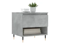 Conjunto de 2 Mesas de Centro | Mesa de apoio | Mesa de café 50x46x50 cm deriv. madeira cinza-cimento
