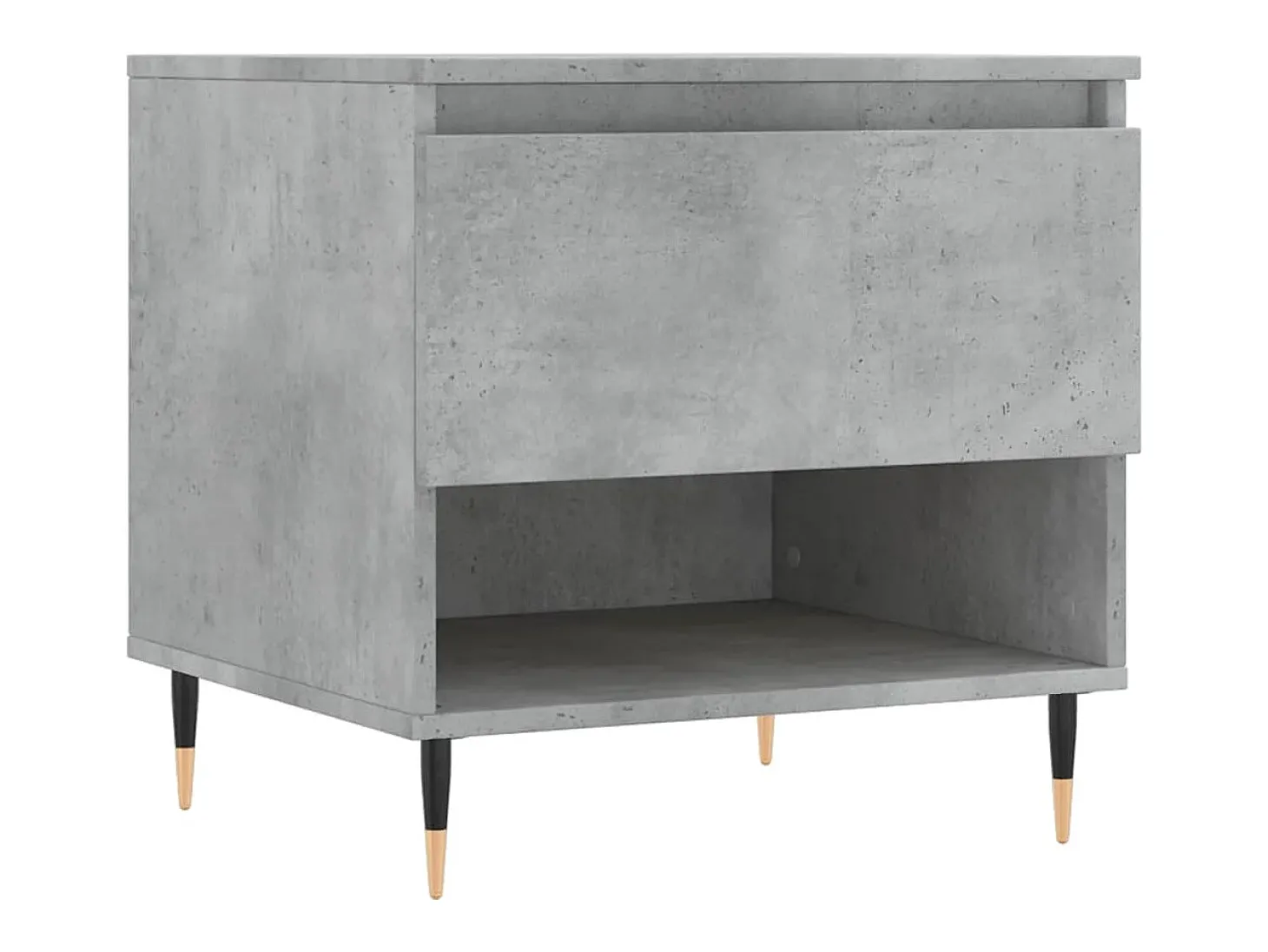 Conjunto de 2 Mesas de Centro | Mesa de apoio | Mesa de café 50x46x50 cm deriv. madeira cinza-cimento