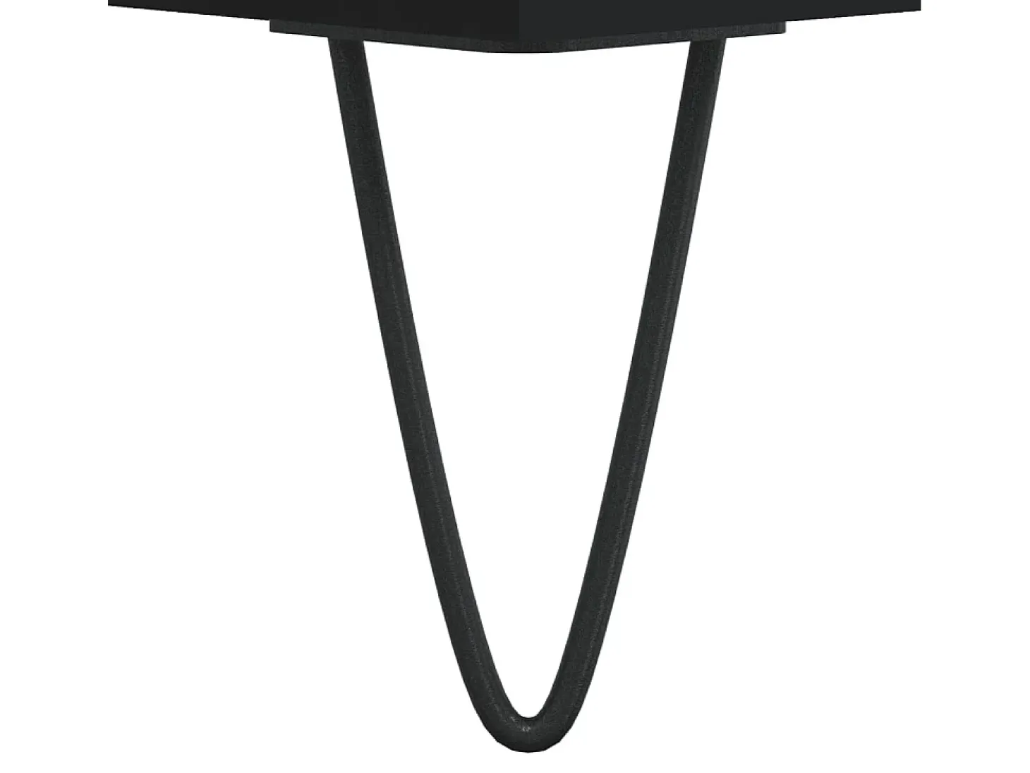 Conjunto de 2 Mesas de Centro | Mesa de apoio | Mesa de café 50x46x35 cm derivados de madeira preto