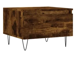 Conjunto de 2 Mesas de Centro | Mesa de apoio | Mesa de café 50x46x35cm deriv. madeira carvalho fumado