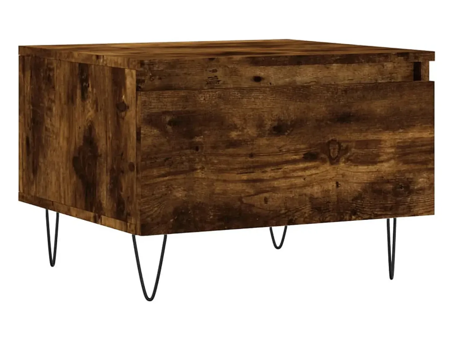 Conjunto de 2 Mesas de Centro | Mesa de apoio | Mesa de café 50x46x35cm deriv. madeira carvalho fumado