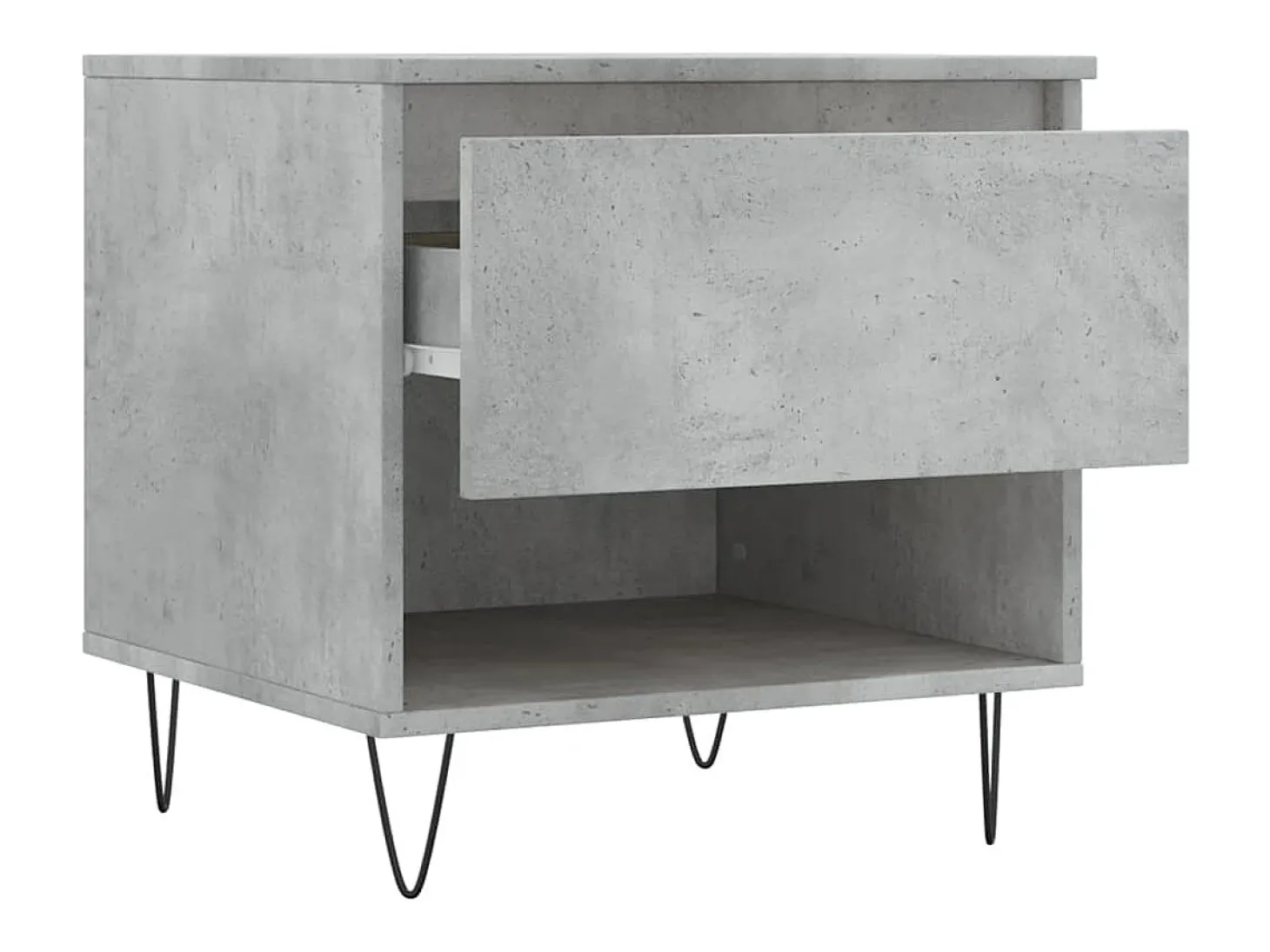 Conjunto de 2 Mesas de Centro | Mesa de apoio | Mesa de café 50x46x50 cm deriv. madeira cinza-cimento