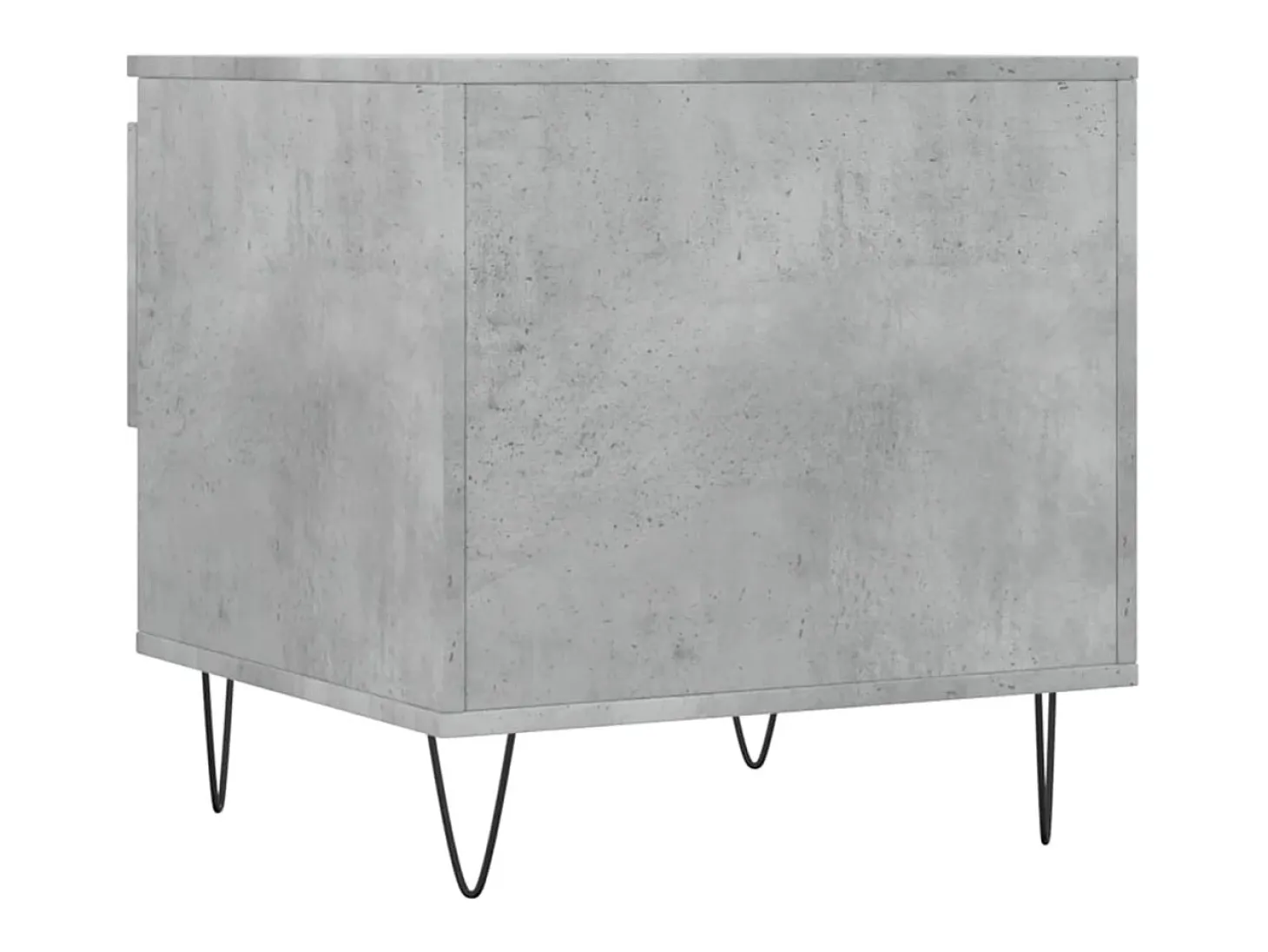 Conjunto de 2 Mesas de Centro | Mesa de apoio | Mesa de café 50x46x50 cm deriv. madeira cinza-cimento