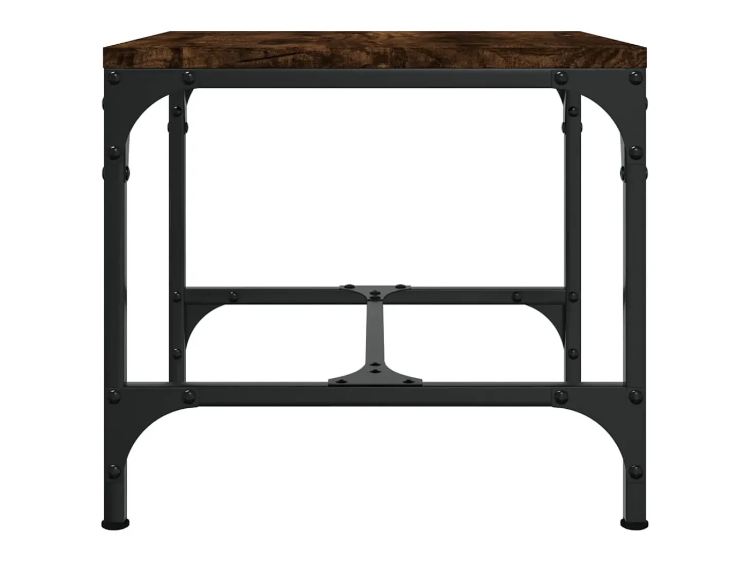 Conjunto de 2 Mesas de Centro | Mesa de apoio | Mesa de café 40x40x40 cm deriv. madeira carvalho fumado