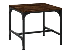Conjunto de 2 Mesas de Centro | Mesa de apoio | Mesa de café 40x40x40 cm deriv. madeira carvalho fumado