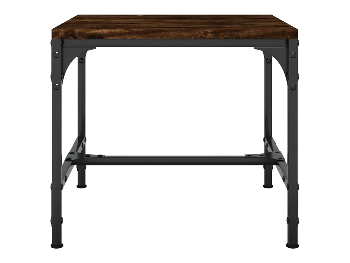 Conjunto de 2 Mesas de Centro | Mesa de apoio | Mesa de café 40x40x40 cm deriv. madeira carvalho fumado