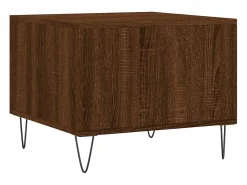 Conjunto de 2 Mesas de Centro | Mesa de apoio | Mesa de café 50x50x40 cm madeira proc. carvalho castanho
