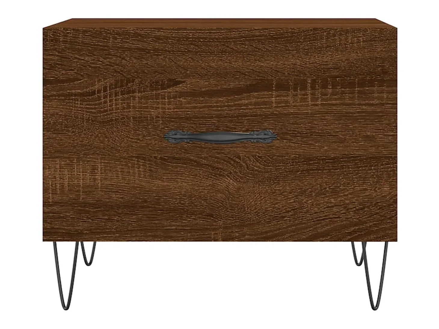 Conjunto de 2 Mesas de Centro | Mesa de apoio | Mesa de café 50x50x40 cm madeira proc. carvalho castanho