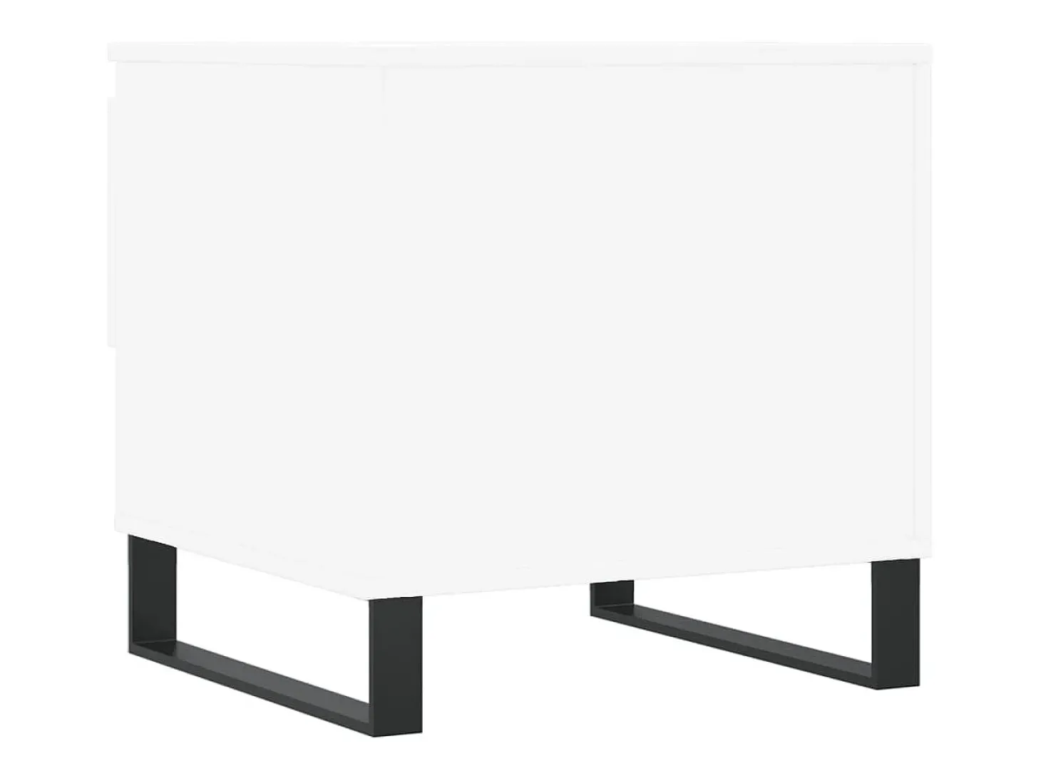 Conjunto de 2 Mesas de Centro | Mesa de apoio | Mesa de café 50x46x50 cm derivados de madeira branco