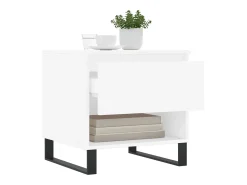 Conjunto de 2 Mesas de Centro | Mesa de apoio | Mesa de café 50x46x50 cm derivados de madeira branco
