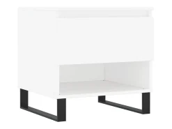 Conjunto de 2 Mesas de Centro | Mesa de apoio | Mesa de café 50x46x50 cm derivados de madeira branco