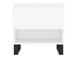 Conjunto de 2 Mesas de Centro | Mesa de apoio | Mesa de café 50x46x50 cm derivados de madeira branco