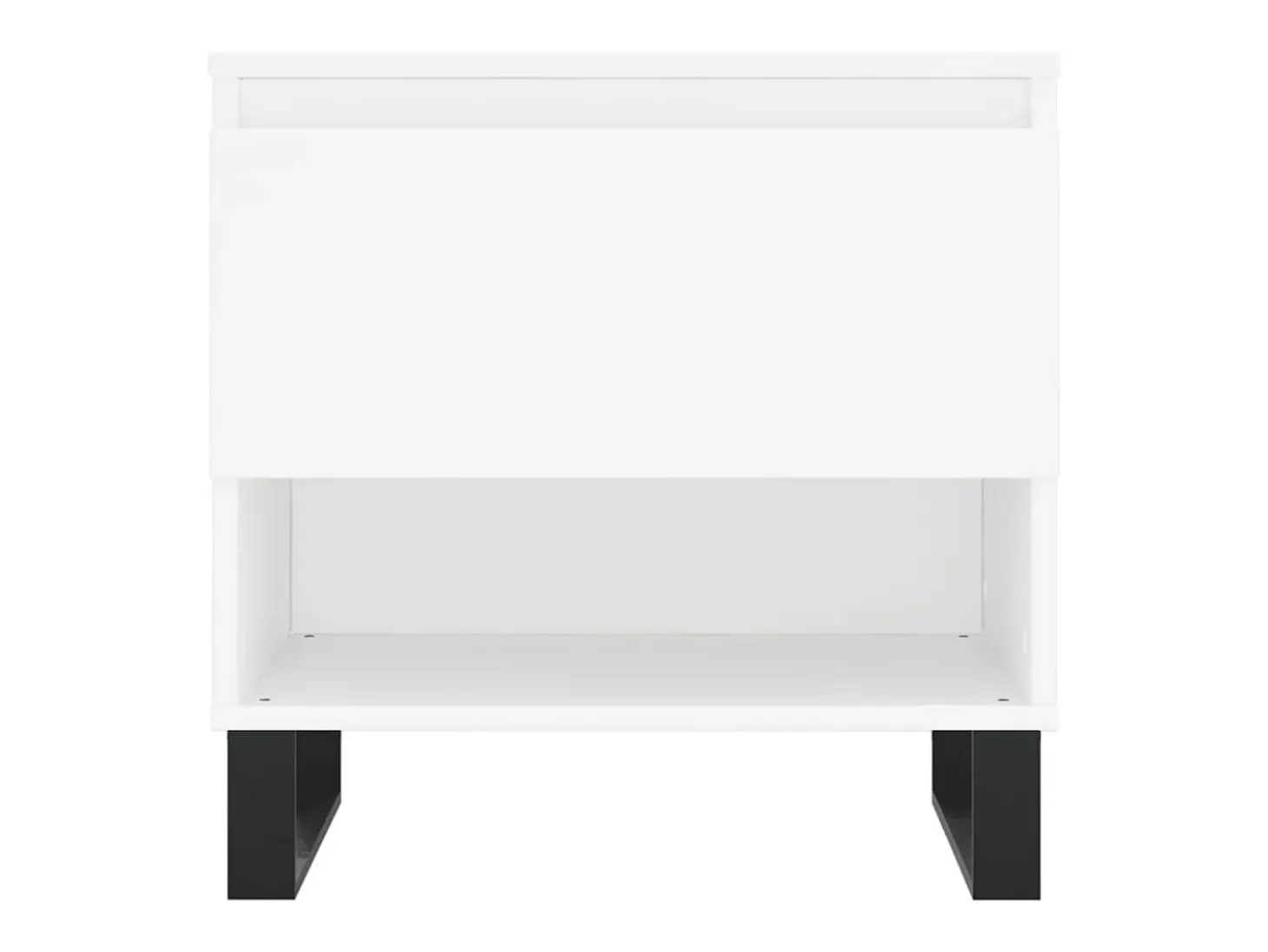 Conjunto de 2 Mesas de Centro | Mesa de apoio | Mesa de café 50x46x50 cm derivados de madeira branco