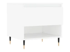 Conjunto de 2 Mesas de Centro | Mesa de apoio | Mesa de café 50x46x50 cm derivados de madeira branco