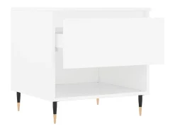 Conjunto de 2 Mesas de Centro | Mesa de apoio | Mesa de café 50x46x50 cm derivados de madeira branco
