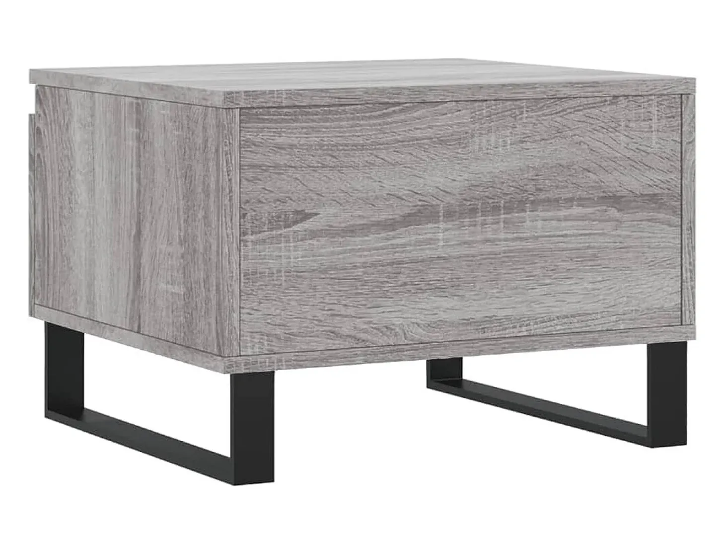 Conjunto de 2 Mesas de Centro | Mesa de apoio | Mesa de café 50x46x35cm deriv. madeira cinzento sonoma