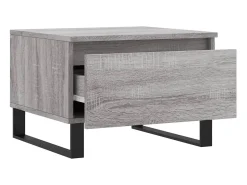 Conjunto de 2 Mesas de Centro | Mesa de apoio | Mesa de café 50x46x35cm deriv. madeira cinzento sonoma