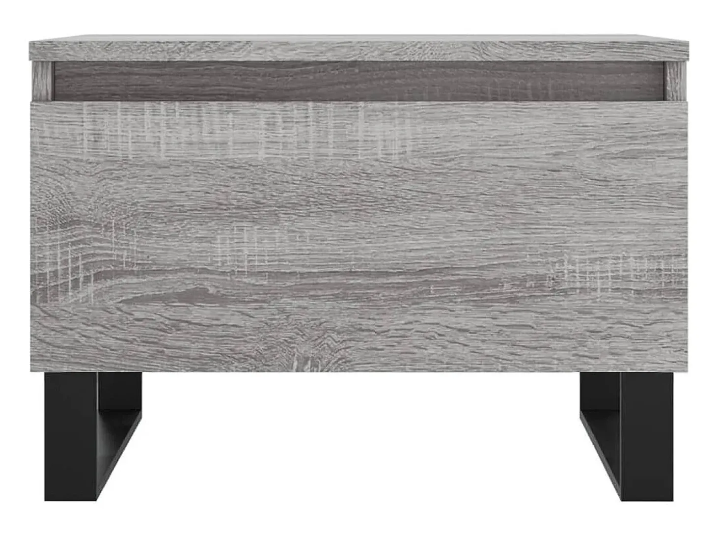 Conjunto de 2 Mesas de Centro | Mesa de apoio | Mesa de café 50x46x35cm deriv. madeira cinzento sonoma