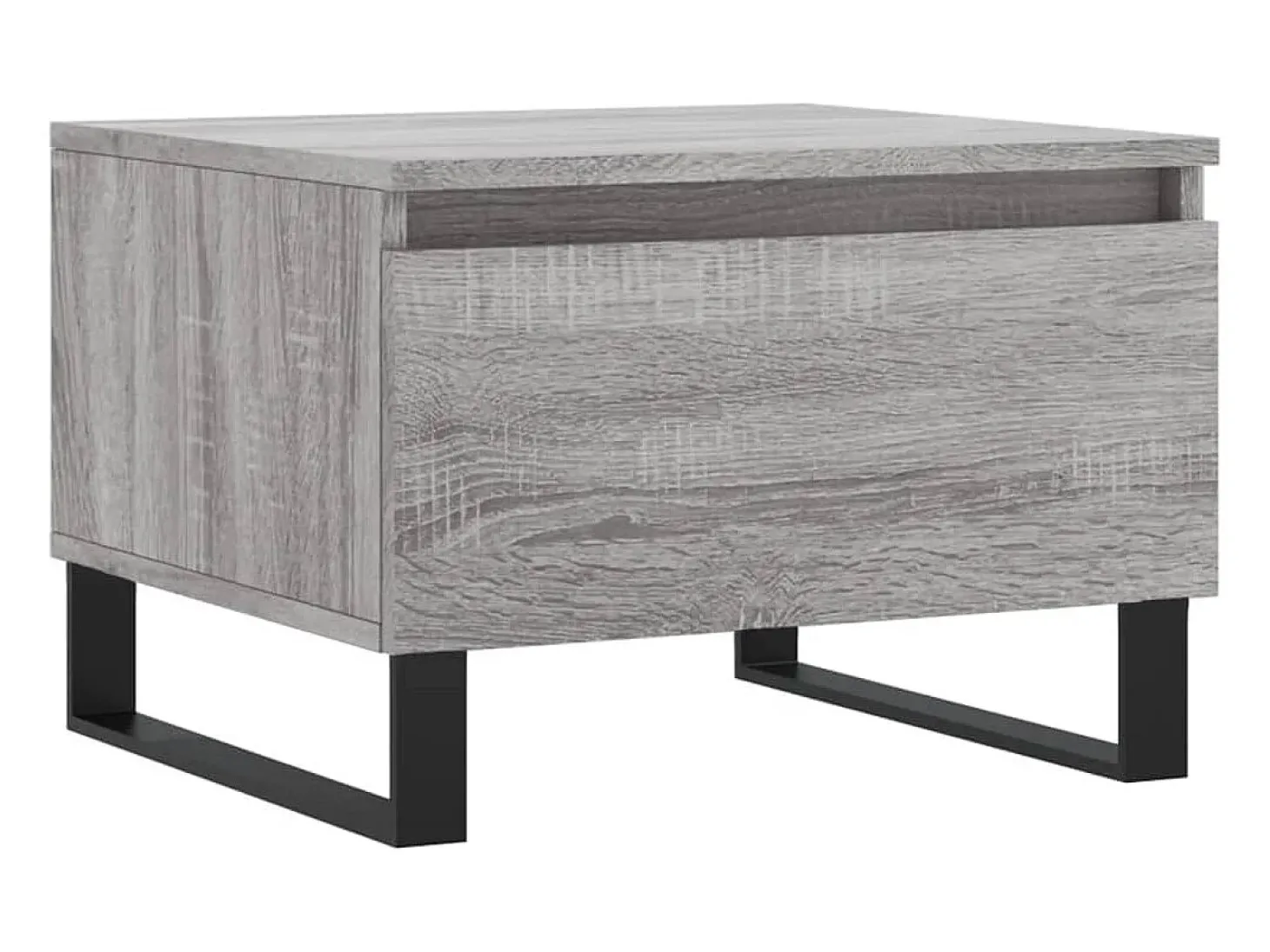 Conjunto de 2 Mesas de Centro | Mesa de apoio | Mesa de café 50x46x35cm deriv. madeira cinzento sonoma