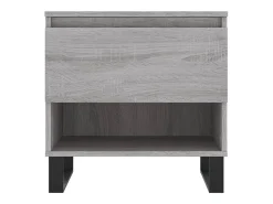 Conjunto de 2 Mesas de Centro | Mesa de apoio | Mesa de café 50x46x50cm deriv. madeira cinzento sonoma