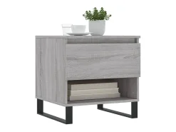 Conjunto de 2 Mesas de Centro | Mesa de apoio | Mesa de café 50x46x50cm deriv. madeira cinzento sonoma