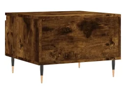 Conjunto de 2 Mesas de Centro | Mesa de apoio | Mesa de café 50x46x35cm deriv. madeira carvalho fumado