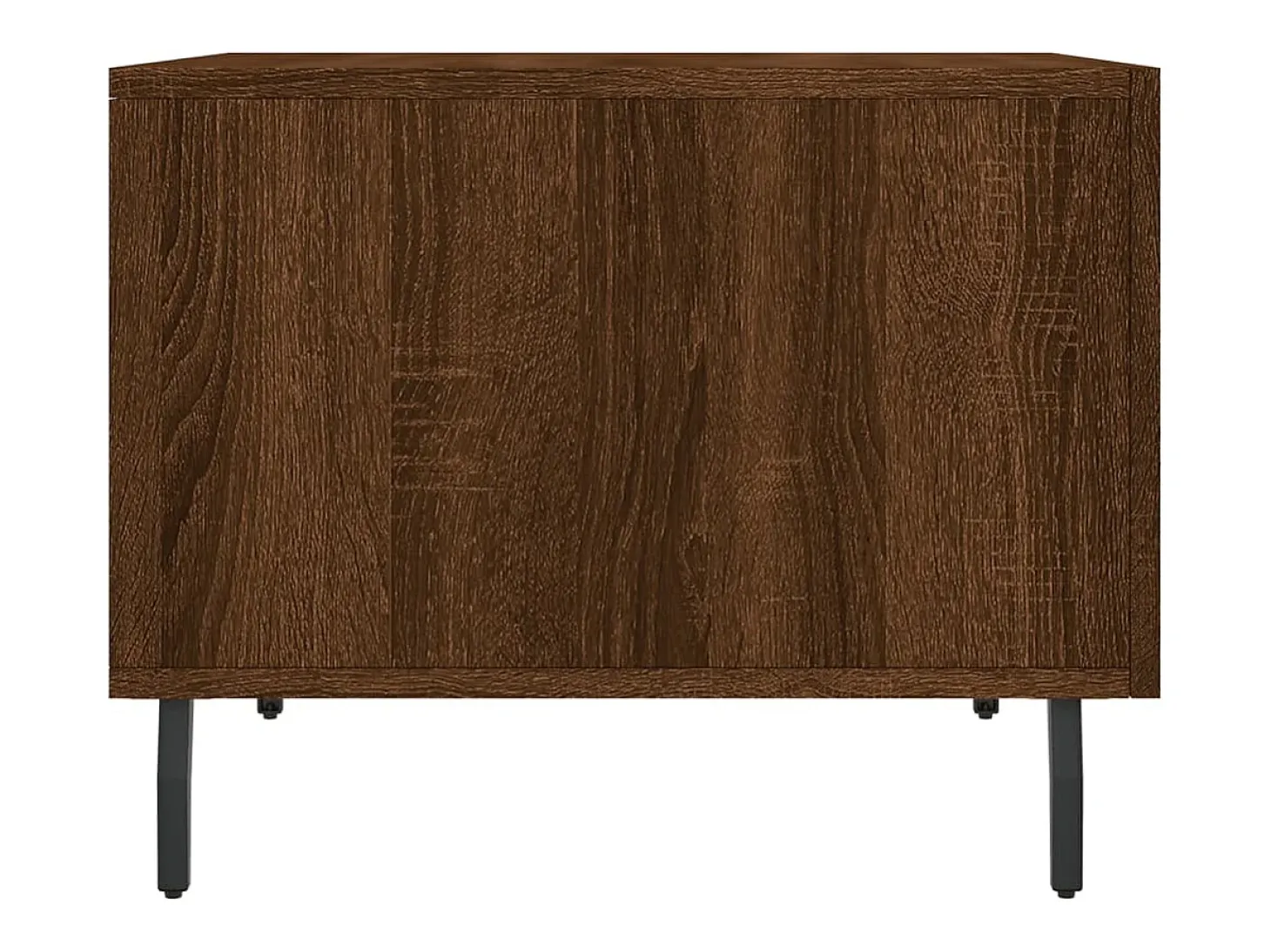 Conjunto de 2 Mesas de Centro | Mesa de apoio | Mesa de café 50x50x40 cm madeira proc. carvalho castanho
