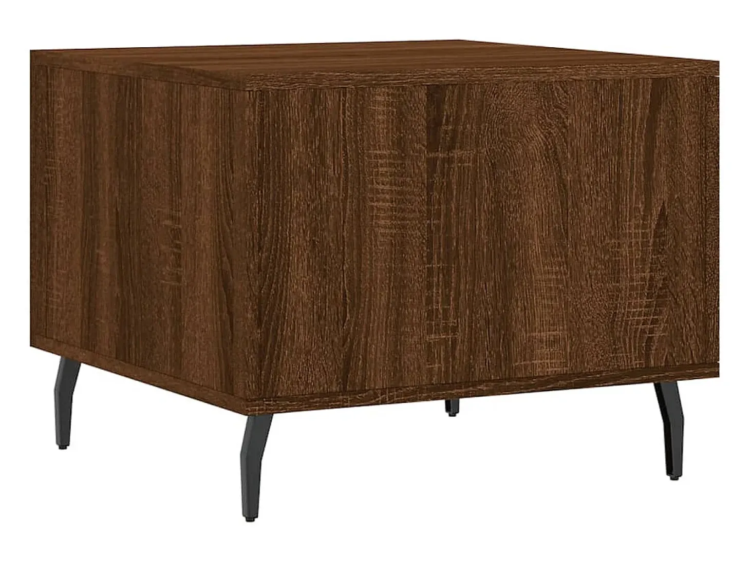 Conjunto de 2 Mesas de Centro | Mesa de apoio | Mesa de café 50x50x40 cm madeira proc. carvalho castanho