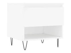 Conjunto de 2 Mesas de Centro | Mesa de apoio | Mesa de café 50x46x50 cm derivados de madeira branco
