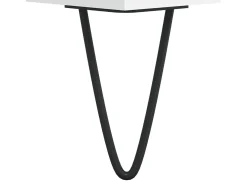 Conjunto de 2 Mesas de Centro | Mesa de apoio | Mesa de café 50x46x50 cm derivados de madeira branco
