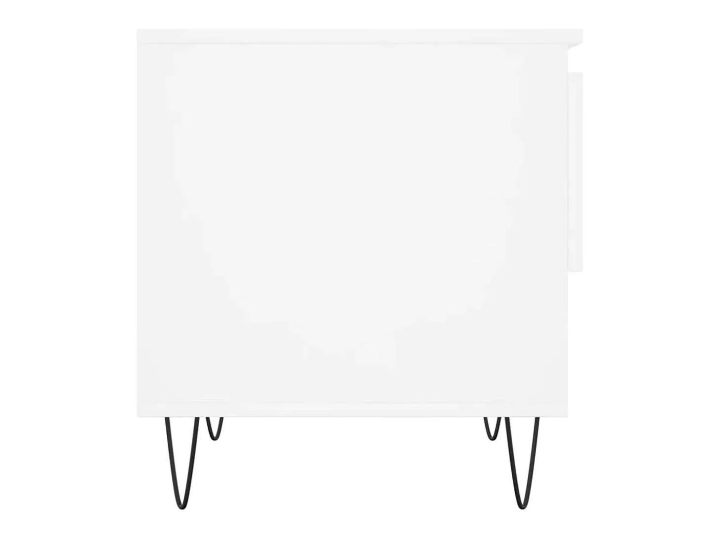 Conjunto de 2 Mesas de Centro | Mesa de apoio | Mesa de café 50x46x50 cm derivados de madeira branco