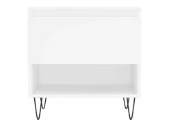 Conjunto de 2 Mesas de Centro | Mesa de apoio | Mesa de café 50x46x50 cm derivados de madeira branco