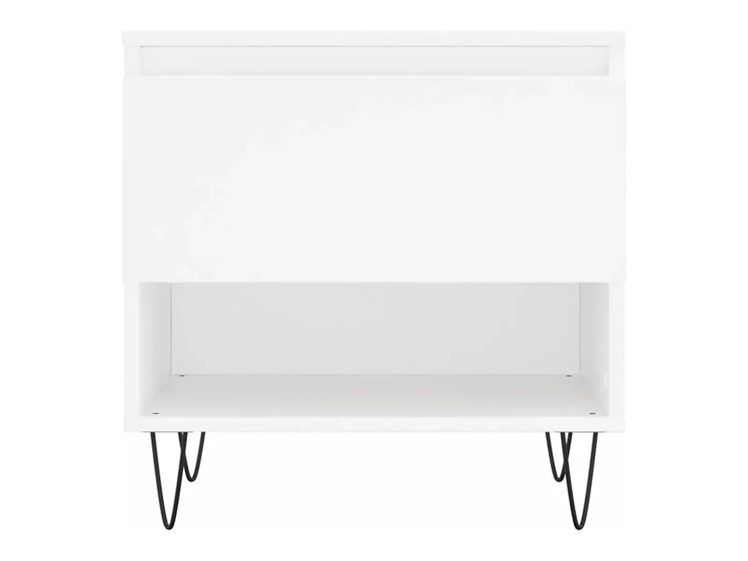 Conjunto de 2 Mesas de Centro | Mesa de apoio | Mesa de café 50x46x50 cm derivados de madeira branco