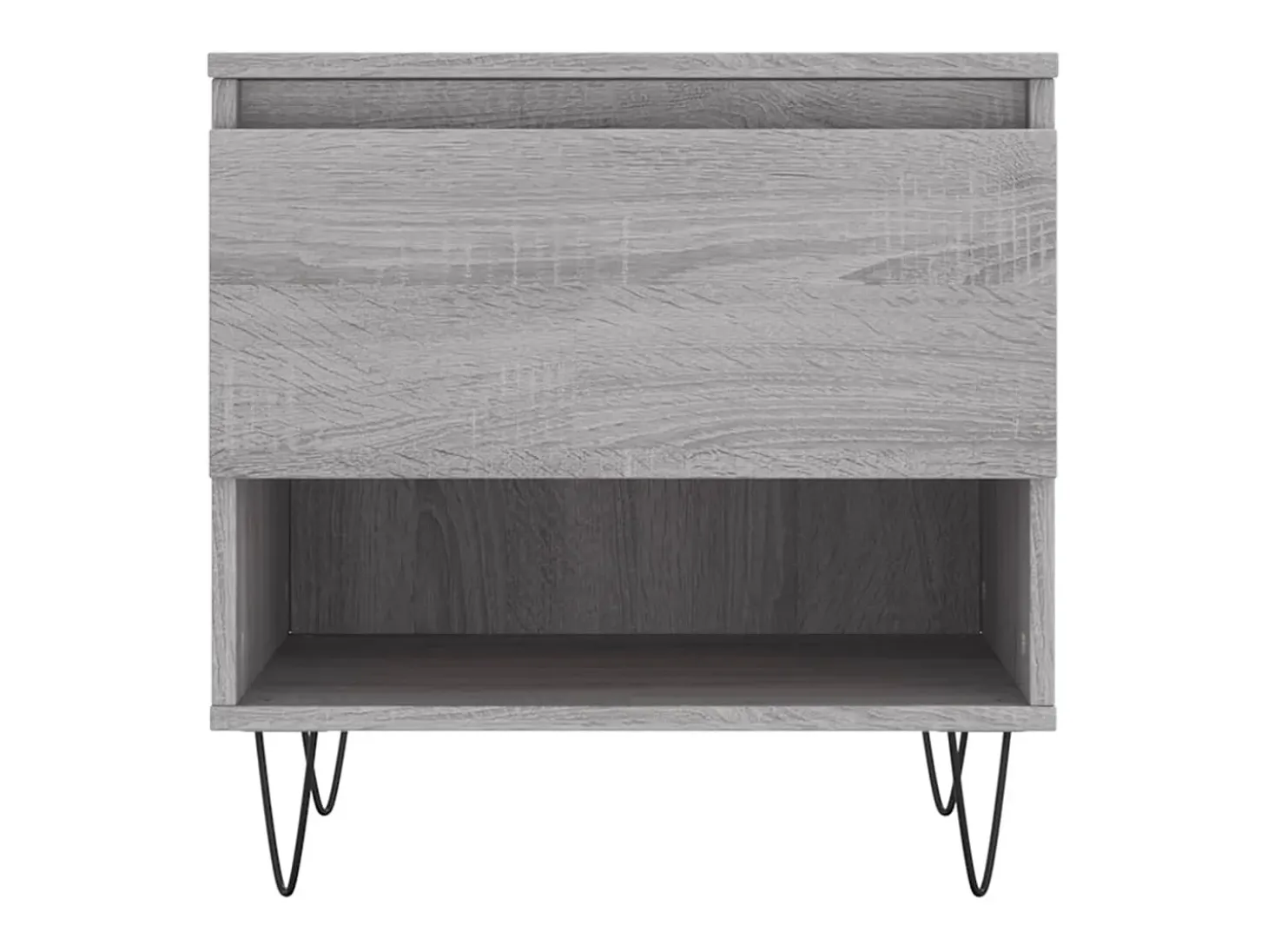Conjunto de 2 Mesas de Centro | Mesa de apoio | Mesa de café 50x46x50cm deriv. madeira cinzento sonoma