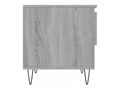Conjunto de 2 Mesas de Centro | Mesa de apoio | Mesa de café 50x46x50cm deriv. madeira cinzento sonoma