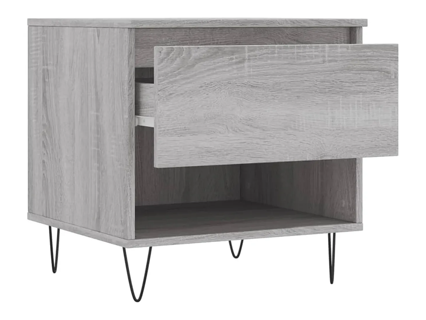 Conjunto de 2 Mesas de Centro | Mesa de apoio | Mesa de café 50x46x50cm deriv. madeira cinzento sonoma