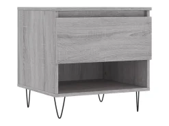 Conjunto de 2 Mesas de Centro | Mesa de apoio | Mesa de café 50x46x50cm deriv. madeira cinzento sonoma
