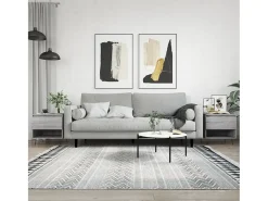Conjunto de 2 Mesas de Centro | Mesa de apoio | Mesa de café 50x46x50cm deriv. madeira cinzento sonoma