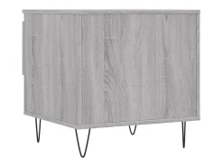 Conjunto de 2 Mesas de Centro | Mesa de apoio | Mesa de café 50x46x50cm deriv. madeira cinzento sonoma