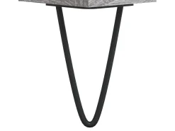 Conjunto de 2 Mesas de Centro | Mesa de apoio | Mesa de café 50x46x50cm deriv. madeira cinzento sonoma