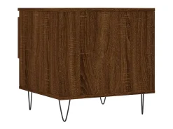 Conjunto de 2 Mesas de Centro | Mesa de apoio | Mesa de café 50x46x50 cm deriv. madeira carvalho castanho