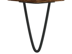 Conjunto de 2 Mesas de Centro | Mesa de apoio | Mesa de café 50x46x50 cm deriv. madeira carvalho castanho