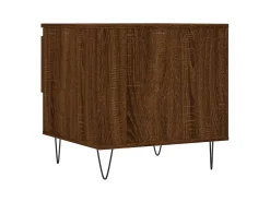 Conjunto de 2 Mesas de Centro | Mesa de apoio | Mesa de café 50x46x50 cm deriv. madeira carvalho castanho