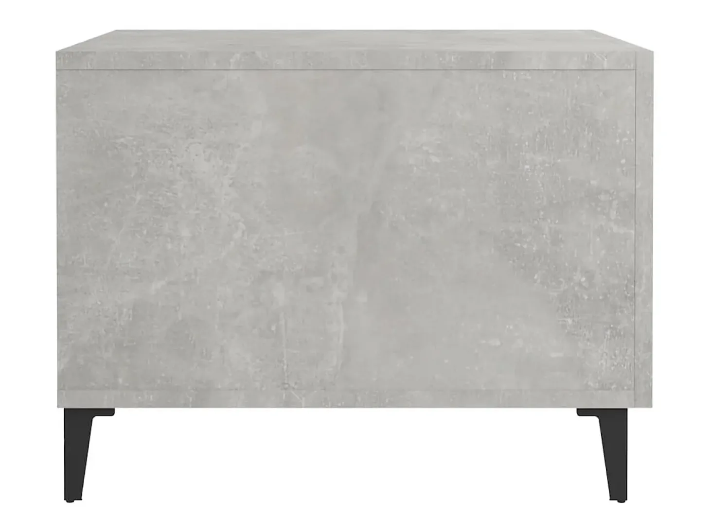Conjunto de 2 Mesas de Centro | Mesa de apoio + pernas de metal 50x50x40 cm sonoma cinza