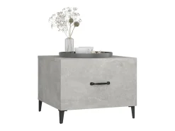 Conjunto de 2 Mesas de Centro | Mesa de apoio + pernas de metal 50x50x40 cm sonoma cinza