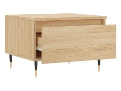 Conjunto de 2 Mesas de Centro | Mesa de apoio | Mesa de café 50x46x35cm deriv. madeira carvalho sonoma