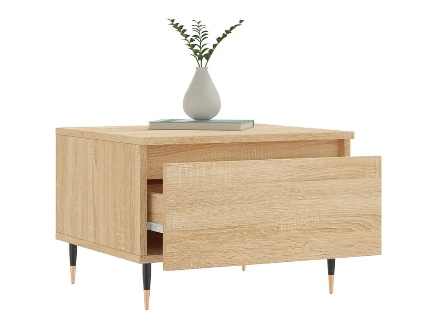 Conjunto de 2 Mesas de Centro | Mesa de apoio | Mesa de café 50x46x35cm deriv. madeira carvalho sonoma