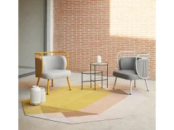 Conjunto de 2 mesas de sala pretas 60x40 cm