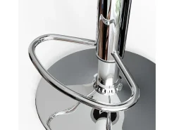Conjunto de 2 peças de banco de bar preto 33x33x92